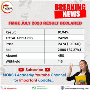 FMGE June 2023 Results Declared